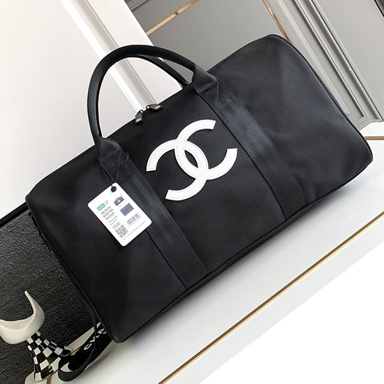 Chanel Travel Duffle Bag White AS3533