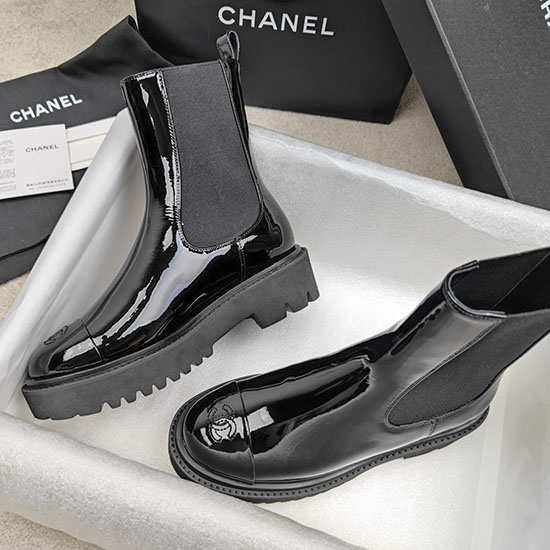 Chanel Leather Boots SNC090820