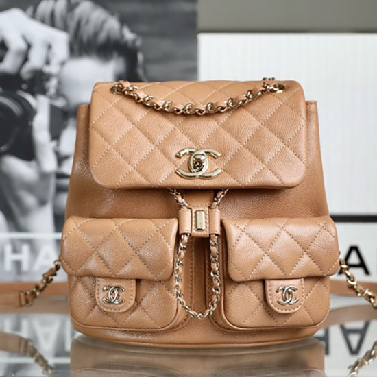 Chanel Backpack Brown AS3860