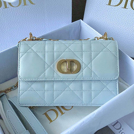 Miss Dior Caro Mini Bag Blue D6553