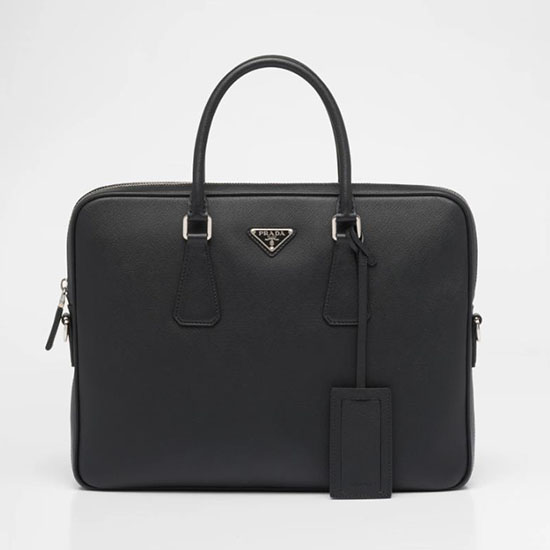 Prada Saffiano Leather Work Bag 2VE368