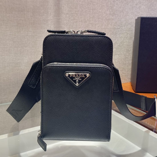 Prada Saffiano leather smartphone case 2ZH126