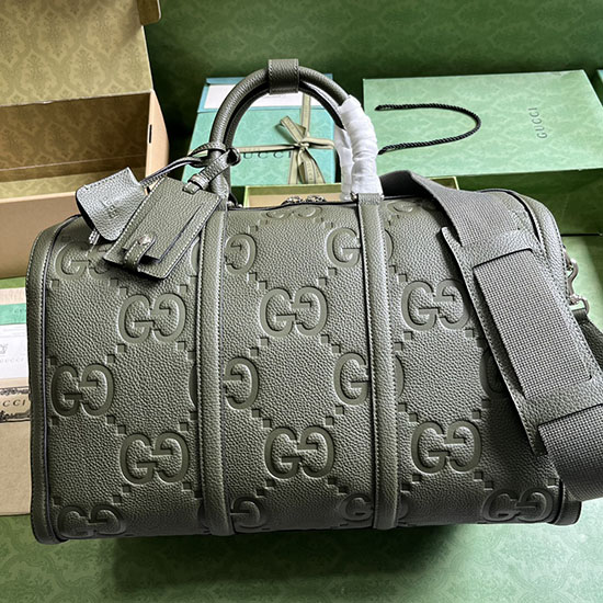 Gucci Jumbo GG Small Duffle Bag Green 725282