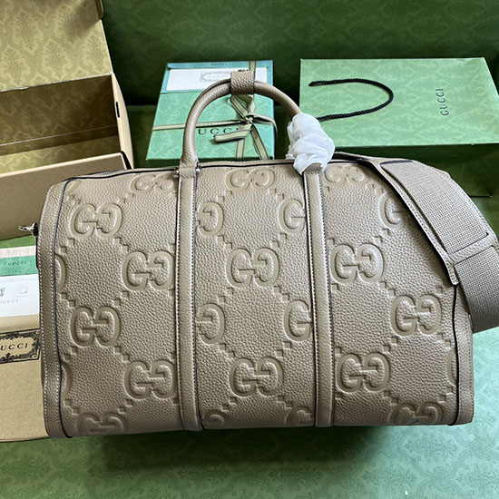 Gucci Jumbo GG Small Duffle Bag Khaki 725282