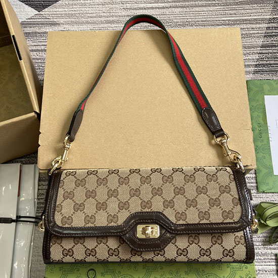 Gucci Luce Small Shoulder Bag Brown 786027
