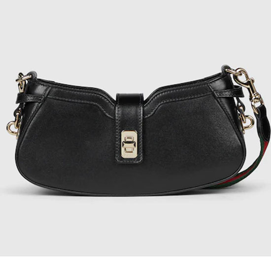 Gucci Moon Side Mini Leather Shoulder Bag Black 786015