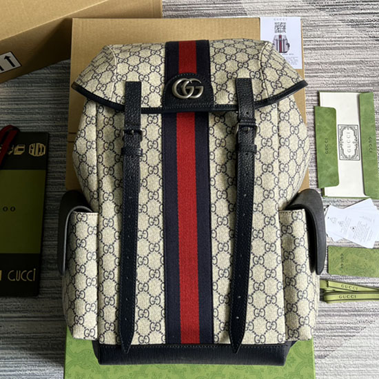 Gucci Ophidia Blue GG Medium Backpack 598140