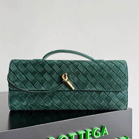 Bottega Veneta Long Clutch Andiamo Emerald green 741511  Bottega Veneta Long Clutch Andiamo Emerald green 741511