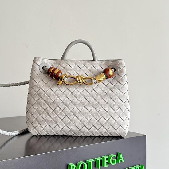 Bottega Veneta Suede Small Andiamo Sterling 743568 Bottega Veneta Suede Small Andiamo Sterling 743568