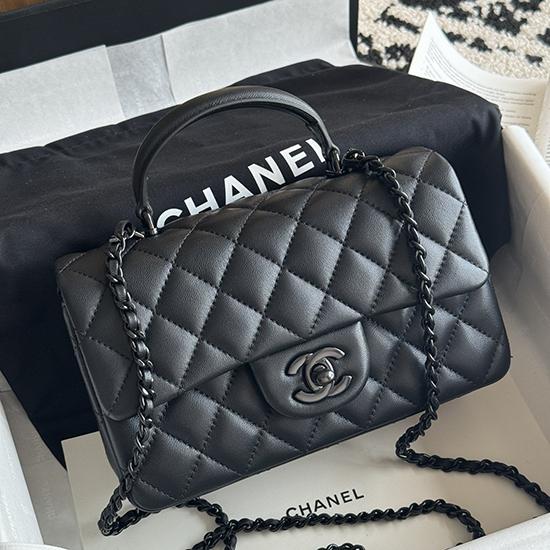 Chanel Lambskin Mini Flap Bag AS2431 Black Chanel Lambskin Mini Flap Bag AS2431 Black