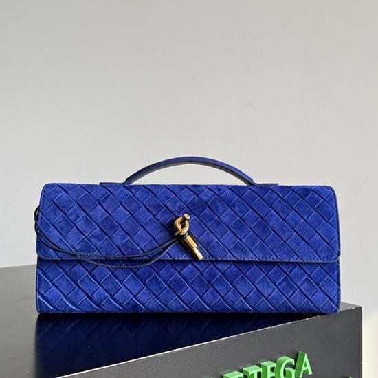 Bottega Veneta Andiamo Clutch Blue royal 741511 Bottega Veneta Andiamo Clutch Blue royal 741511
