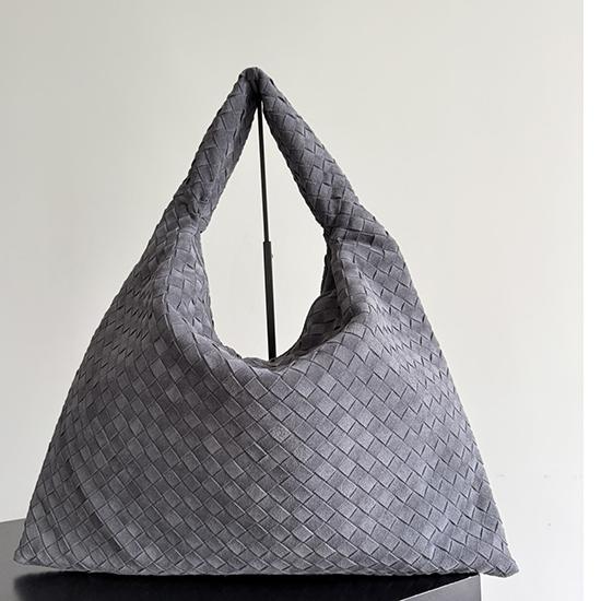 Bottega Veneta Suede Large Hop Graphite 763970 Bottega Veneta Suede Large Hop Graphite 763970