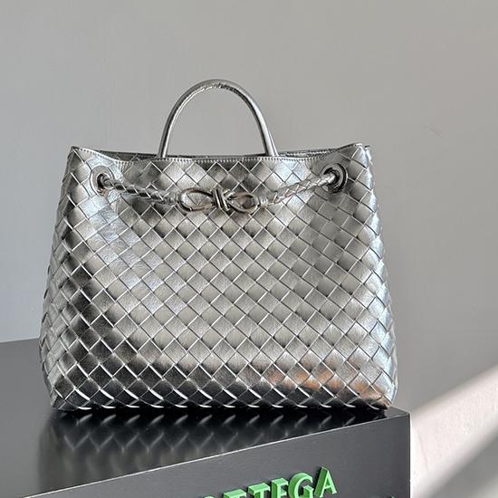 Bottega Veneta Medium Andiamo Silver B743572 Bottega Veneta Medium Andiamo Silver B743572