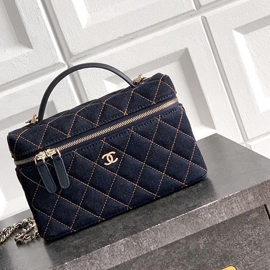 Chanel Classic Denim Vanity Dark Blue AP4385 Chanel Classic Denim Vanity Dark Blue AP4385