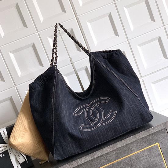 Chanel Large Vintage Denim Tote Bag Blue AS4501 Chanel Large Vintage Denim Tote Bag Blue AS4501