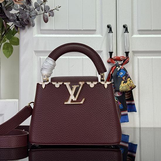 Louis Vuitton Capucines Mini Burgundy M14201 Louis Vuitton Capucines Mini Burgundy M14201