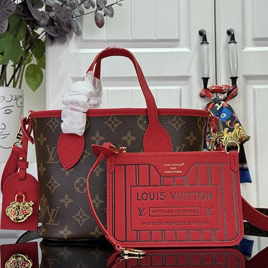 Louis Vuitton Neverfull Inside Out BB Red M28318 Louis Vuitton Neverfull Inside Out BB Red M28318