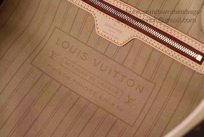 Louis Vuitton Monogram Canvas Neverfull MM Beige M40995
