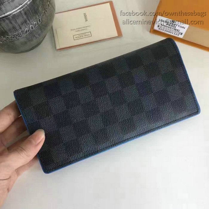 Louis Vuitton Damier Graphite Canvas Brazza Wallet N63168