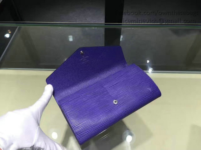 Louis Vuitton Epi Leather Sarah Wallet Blue M60760