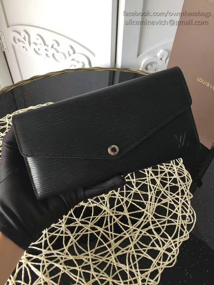 Louis Vuitton Epi Leather Sarah Wallet Noir M60760