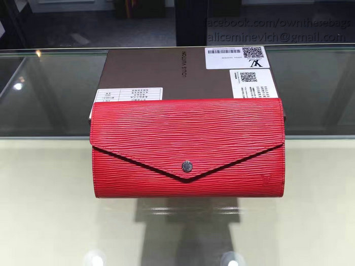 Louis Vuitton Epi Leather Sarah Wallet Red M60760
