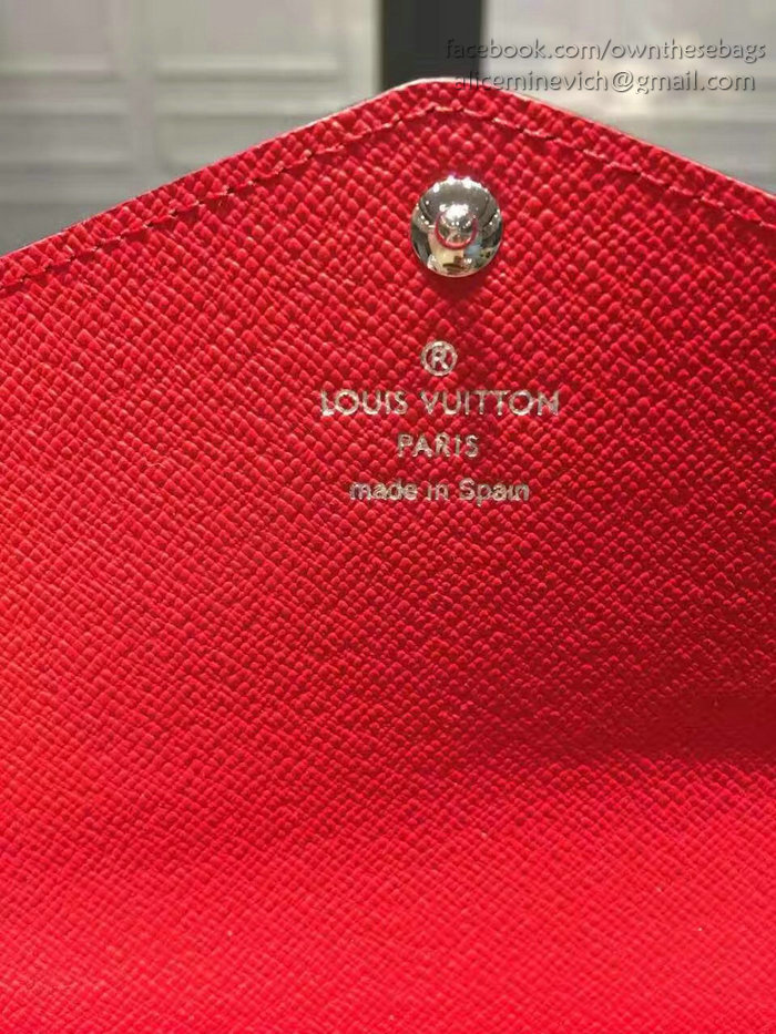 Louis Vuitton Epi Leather Sarah Wallet Red M60760