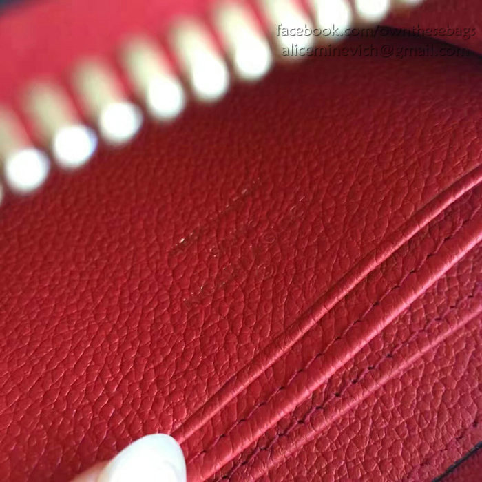 Louis Vuitton Monogram Empreinte Zippy Coin Purse Red M60067