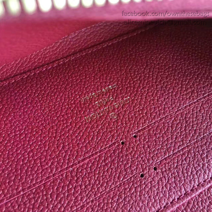 Louis Vuitton Monogram Empreinte Zippy Wallet Fuchsia M60549