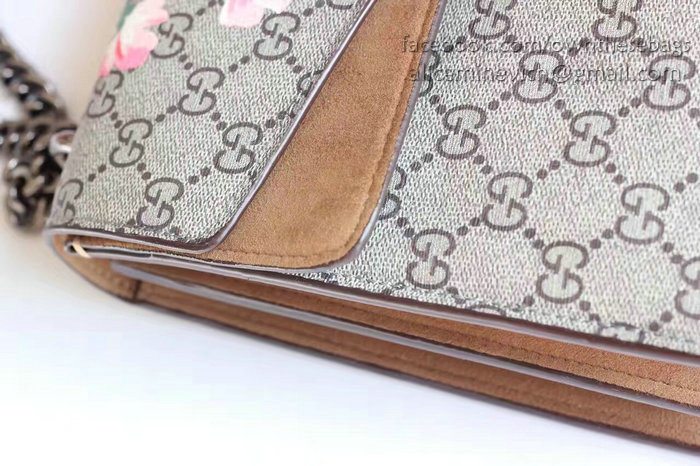 Gucci Dionysus GG Blooms Print Shoulder Bag Beige 400235