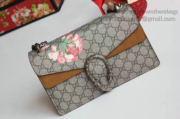 Gucci Dionysus GG Blooms Print Shoulder Bag Beige 400249