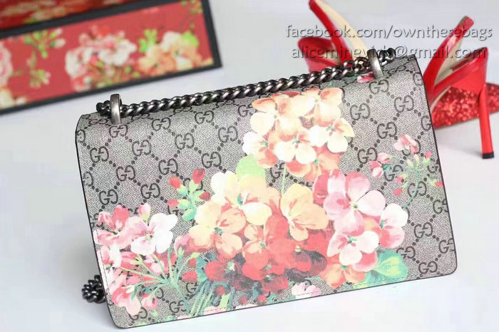 Gucci Dionysus GG Blooms Print Shoulder Bag Red 400249