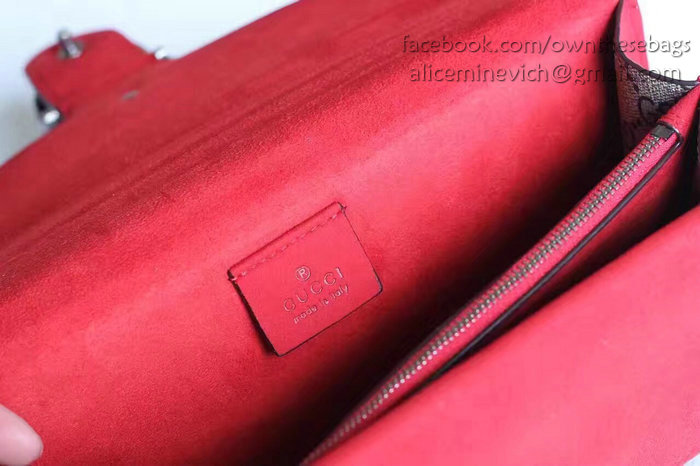 Gucci Dionysus GG Blooms Print Shoulder Bag Red 400249