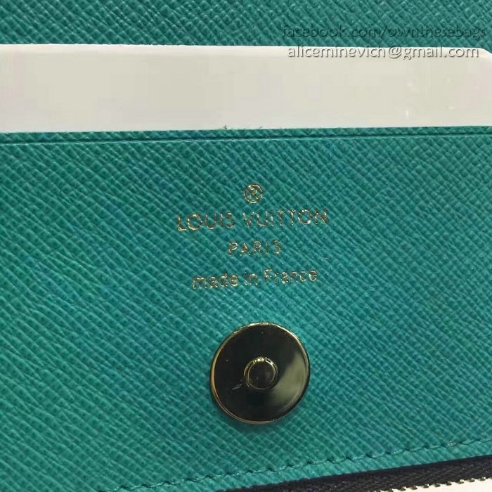 Louis Vuitton Monogram Canvas Adele Compact Wallet Green M61271