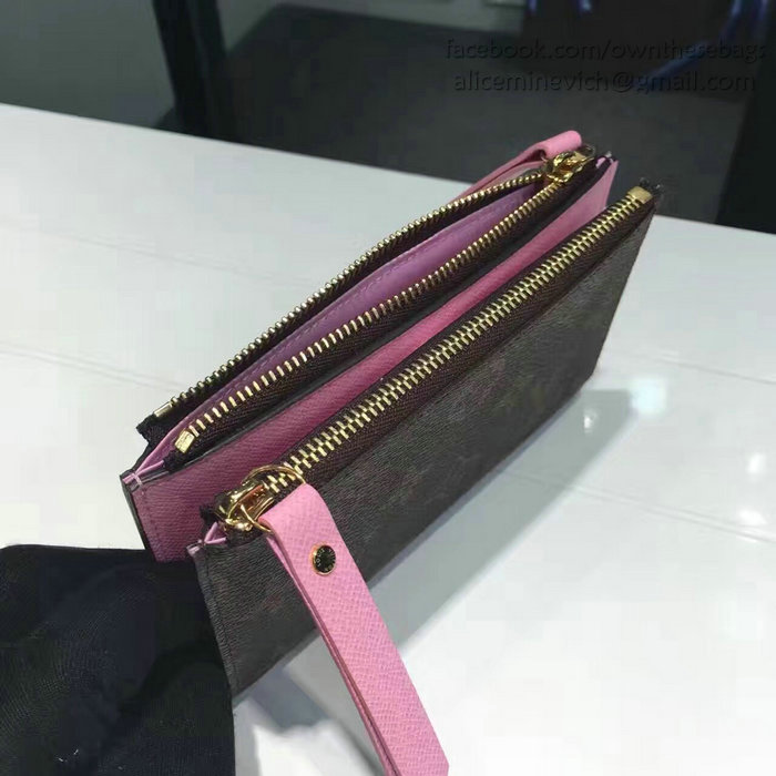 Louis Vuitton Monogram Canvas Adele Compact Wallet Pink M61271