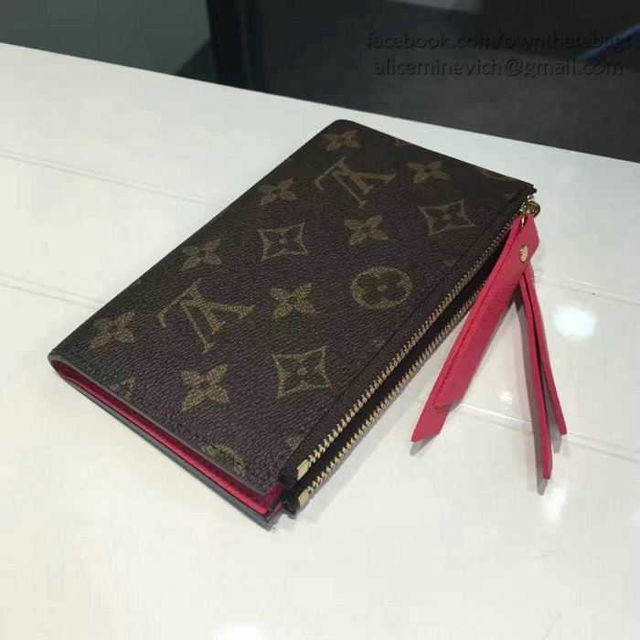 Louis Vuitton Monogram Canvas Adele Compact Wallet Rose M61271