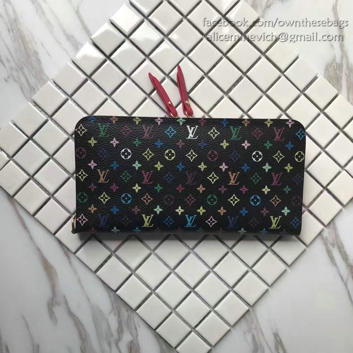 Louis Vuitton Monogram Multicolore Insolite Wallet Black M93754