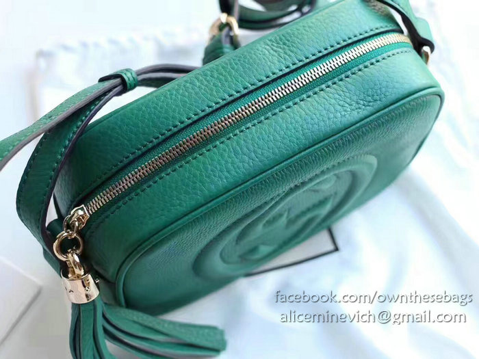 Gucci Soho Leather Disco Bag Green 308364