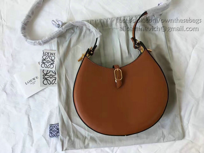 Loewe Joyce Leather Shoulder Bag Brown 290350
