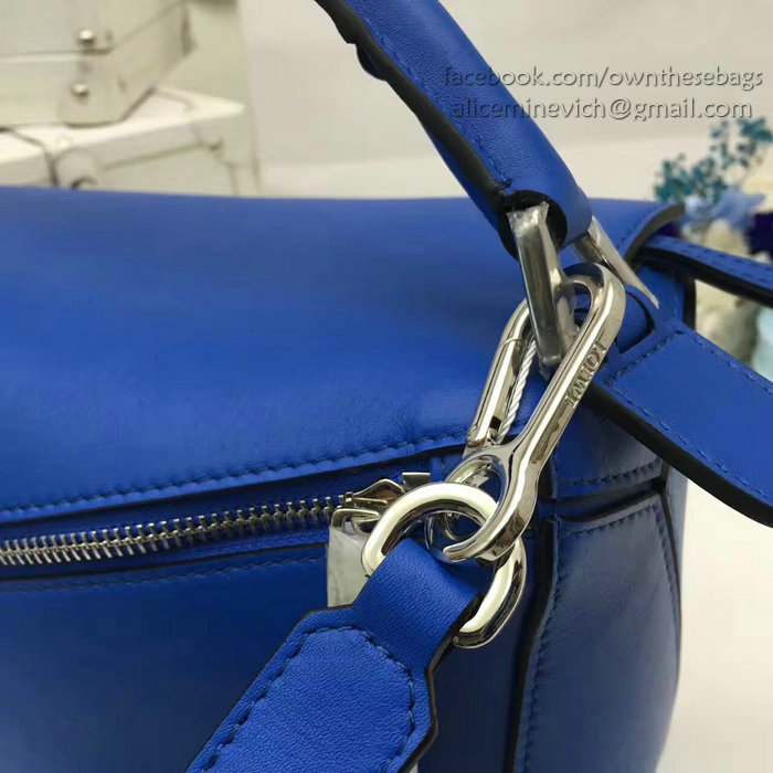 Loewe Original Calf Leather Puzzle Bag Electric Blue 290310