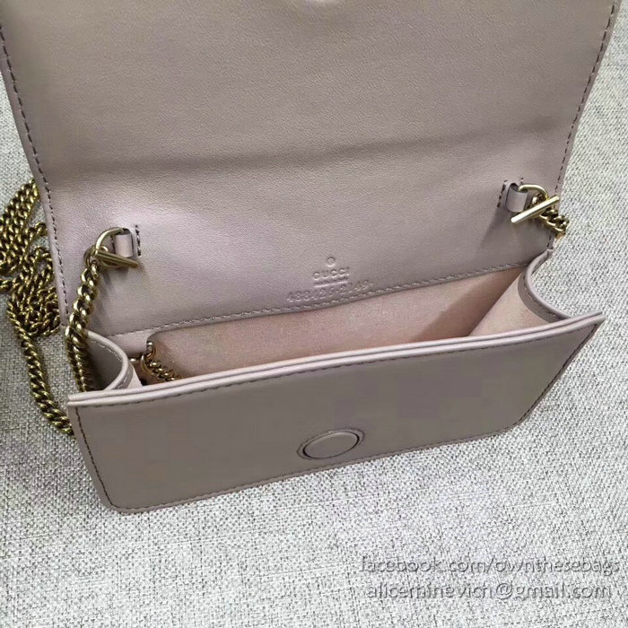 Gucci GG Marmont Mini Shoulder Bag Pink 488426