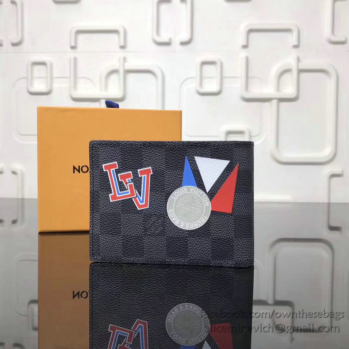 Louis Vuitton Damier Graphite Canvas Multiple Wallet N64439