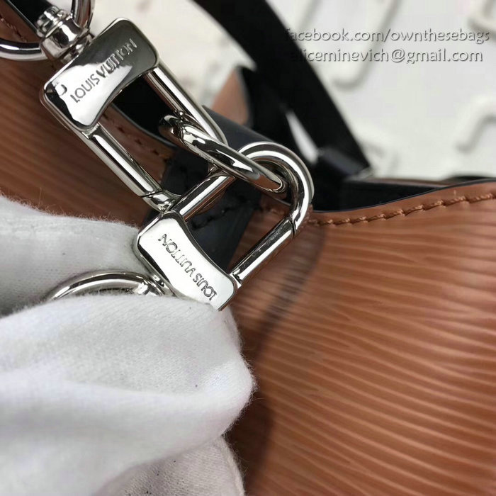 Louis Vuitton Epi Leather Lockme Bucket Brown M54366