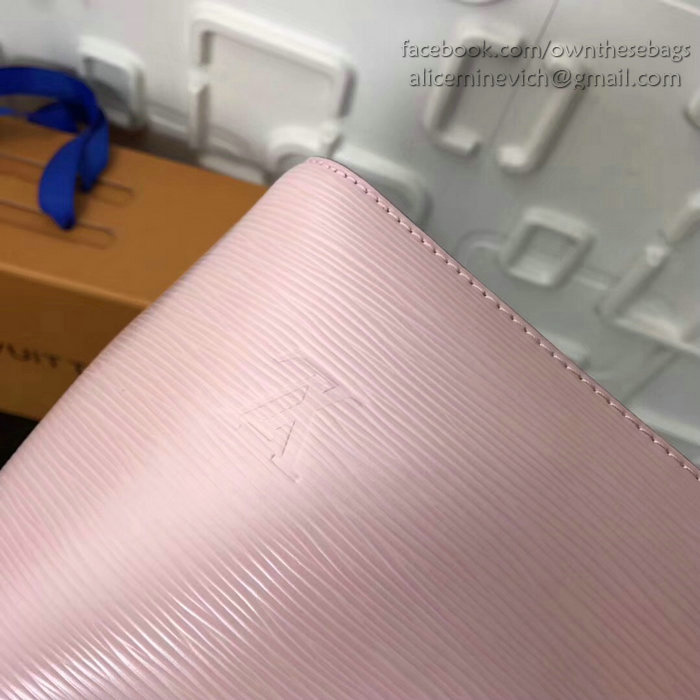 Louis Vuitton Epi Leather Lockme Bucket Pink M54366