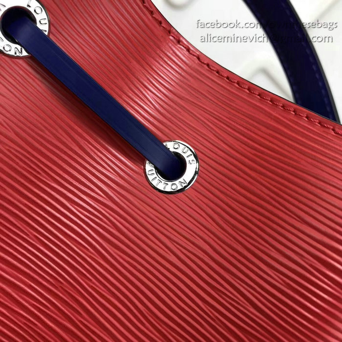 Louis Vuitton Epi Leather Lockme Bucket Red M54366