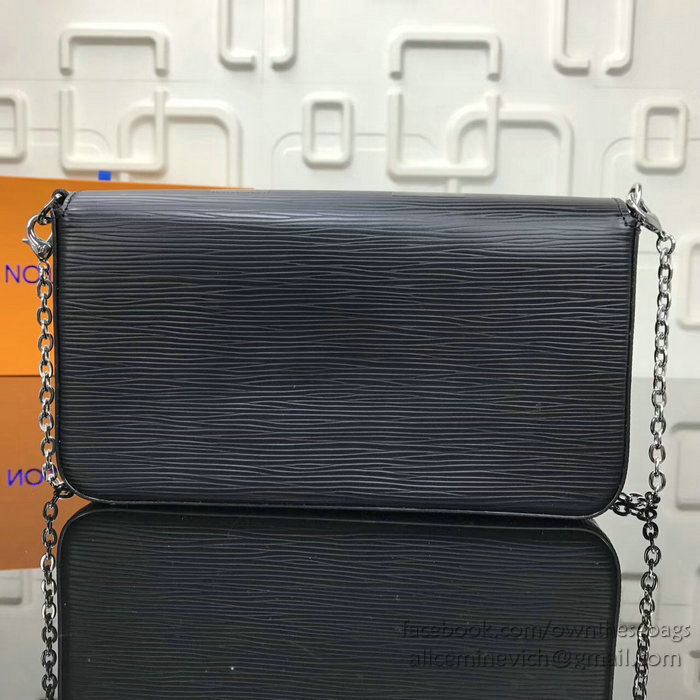 Louis Vuitton Supreme X Felicie Chain Wallet Noir M61276