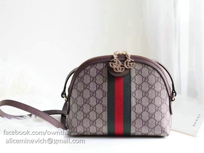 Gucci Ophidia GG Small Shoulder Bag Brown 499621