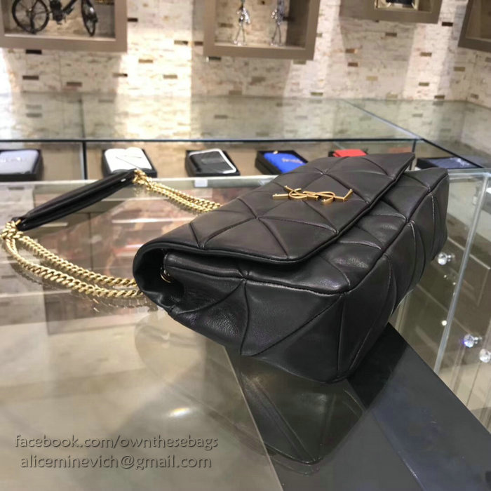 Saint Laurent Medium JAMIE Bag in Black Patchwork Leather 515821