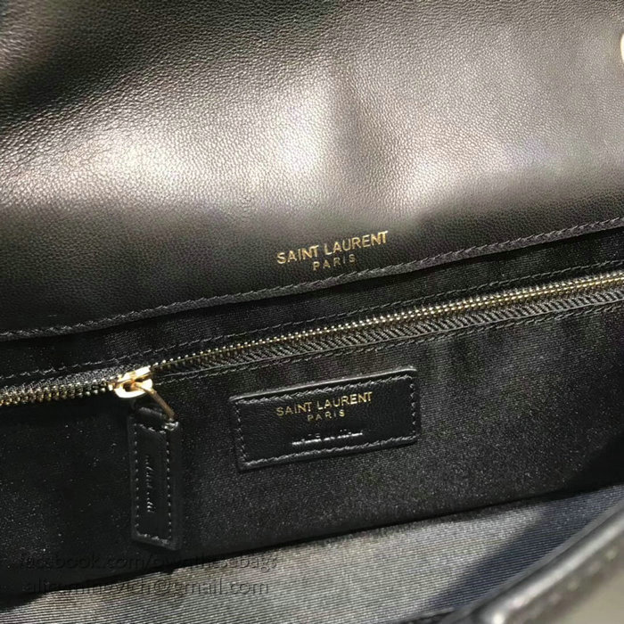 Saint Laurent Medium JAMIE Bag in Black Patchwork Leather 515821
