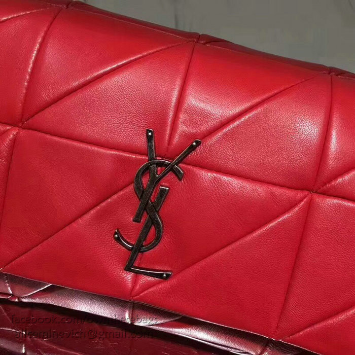 Saint Laurent Medium JAMIE Bag in Red Patchwork Leather 515821